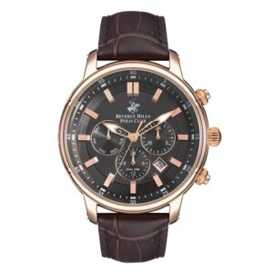 Beverly-Hills-Polo-Club-BP3255X-462-Mens-Analog-Watch-Brown-Dial-Brown-Leather-Band