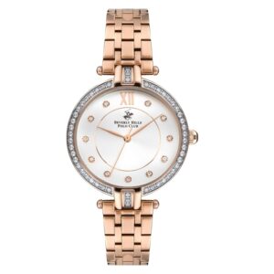 Beverly-Hills-Polo-Club-BP3256C-430-WoMens-Analog-Watch-White-Dial-Rose-Gold-Stainless-Steel-Band