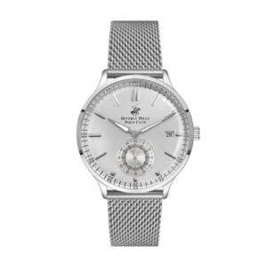 Beverly-Hills-Polo-Club-BP3259X-330-Mens-Analog-Watch-Silver-Dial-Silver-Stainless-Steel-Band