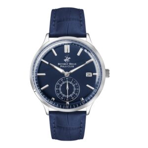 Beverly-Hills-Polo-Club-BP3260X-499-Mens-Analog-Watch-Blue-Dial-Blue-Leather-Band