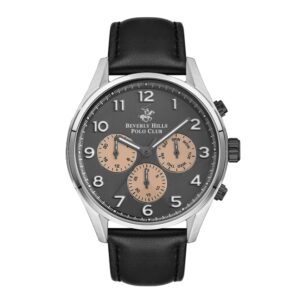 Beverly-Hills-Polo-Club-BP3282X-351-Mens-Analog-Watch-Dark-Grey-Dial-Black-Leather-Band