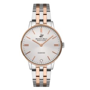 Beverly-Hills-Polo-Club-BP3289X-530-WoMens-Analog-Watch-Silver-Dial-Rose-Gold-Metal-Band