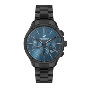 Beverly-Hills-Polo-Club-BP3304X-690-Men-s-Watch-Blue-Dial-Black-Stainless-Steel-Band