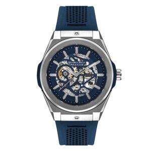 Beverly-Hills-Polo-Club-BP3315X-399-Men-s-Skeleton-Watch-Blue-Dial-Blue-Rubber-Band