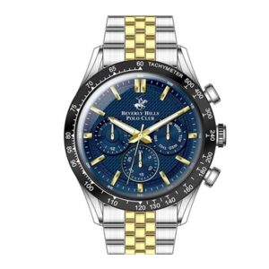 Beverly-Hills-Polo-Club-BP3316X-390-Men-s-Watch-Blue-Dial-Two-Tone-Stainless-Steel-Band