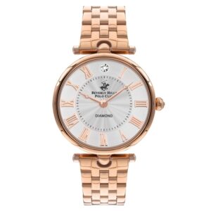 Beverly-Hills-Polo-Club-BP3335X-430-Women-s-Diamond-Watch-Silver-Dial-Rose-Gold-Stainless-Steel-Band
