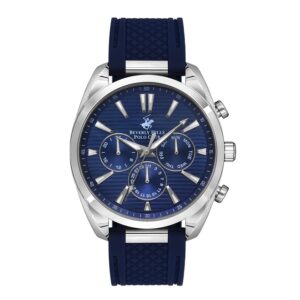 Beverly-Hills-Polo-Club-BP3337X-399-Men-s-Watch-Blue-Dial-Black-Rubber-Band
