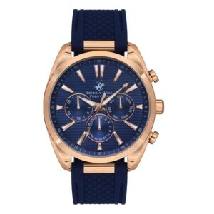 Beverly-Hills-Polo-Club-BP3337X-499-Men-s-Watch-Navy-Blue-Dial-Navy-Blue-Rubber-Band