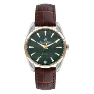 Beverly-Hills-Polo-Club-BP3339X-270-Women-s-Analog-Watch-Green-Dial-Brown-Leather-Band