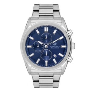 Beverly-Hills-Polo-Club-BP3344X-390-Men-s-Watch-Dark-Blue-Dial-Silver-Stainless-Steel-Band