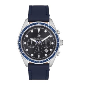 Beverly-Hills-Polo-Club-BP3355X-399-Men-s-Watch-Navy-Blue-Dial-Navy-Blue-Leather-Band