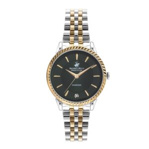 Beverly-Hills-Polo-Club-BP3357X-270-Women-s-Analog-Watch-Black-Dial-Two-Tone-Stainless-Steel-Band