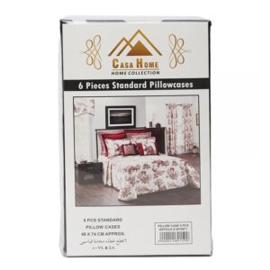 Casa-Home-Pillow-Cases-48-x-74cm-6pcs-Set-Assorted