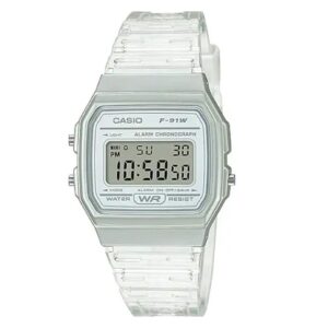 Casio-F-91WS-7DF-Womens-Youth-Digital-Watch-White