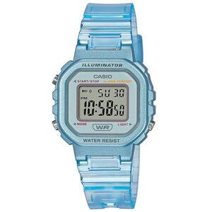 Casio-LA-20WHS-2ADF-illuminator-Alarm-Chronograph-Clear-Blue-Digital-Watch
