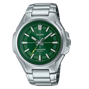Casio-Solar-powered-Analog-Men-s-Watch-Green-Dial-Silver-Stainless-Steel-Band-MTP-RS100D-3AVDF