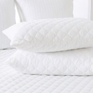 Casual-Quilted-Pillow-White-1pc-Size-50x70cm