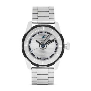Fastrack-3099SM01-Mens-Analog-Watch-Silver-Dial-Silver-Stainless-Steel-Band