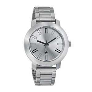 Fastrack-3120SM01-Mens-Analog-Watch-Silver-Dial-Silver-Stainless-Steel-Band