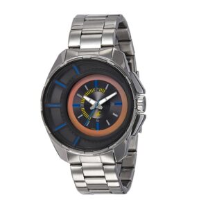 Fastrack-3133SM02-Mens-Analog-Watch-Black-Dial-Silver-Stainless-Steel-Band