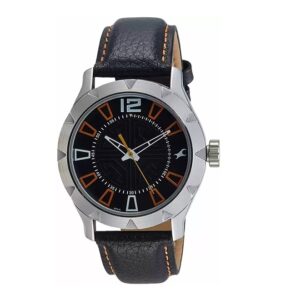 Fastrack-3139SL01-Mens-Analog-Watch-Black-Dial-Black-Leather-Band