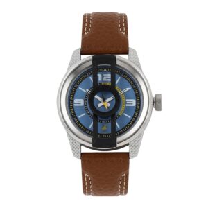 Fastrack-3152KL01-Mens-Analog-Watch-Blue-Dial-Brown-Leather-Band