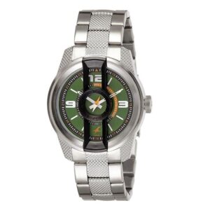 Fastrack-3152KM02-Mens-Analog-Watch-Green-Dial-Silver-Stainless-Steel-Band