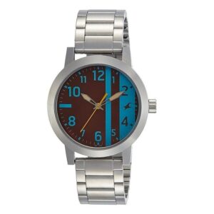 Fastrack-3162SM02-Mens-Analog-Watch-Bicolour-Dial-Silver-Stainless-Steel-Band