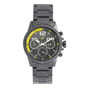Fastrack-3169NM01-Mens-Loopholes-Collection-Analog-Watch-Black-Dial-Black-Stainless-Steel-Band