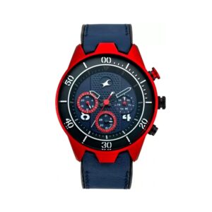 Fastrack-3195AP02-Mens-All-Nighters-Collection-Analog-Watch-Blue-Dial-Blue-Leather-Band