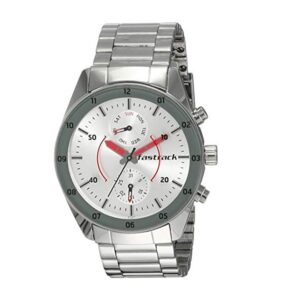Fastrack-3201SM01-Mens-Space-Rover-Collection-Analog-Watch-Silver-Dial-Silver-Leather-Band
