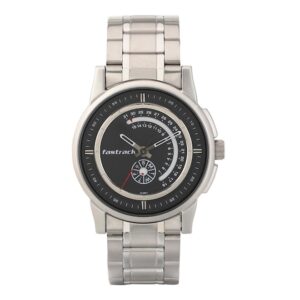Fastrack-3215SM03-Mens-Go-Skate-Collection-Analog-Watch-Black-Dial-Silver-Stainless-Steel-Band