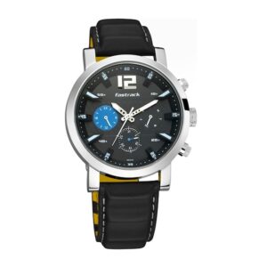 Fastrack-3227SL01-Mens-FastFit-Collection-Analog-Watch-Black-Dial-Black-Leather-Band
