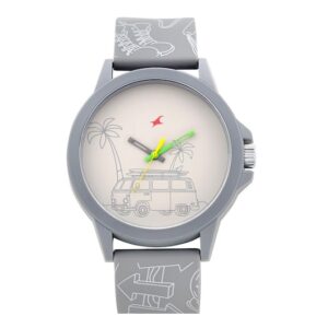 Fastrack-38024PP47-Unisex-Analog-Watch-Grey-Dial-Grey-Silicone-Band
