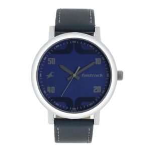 Fastrack-38052SL06-Mens-Bold-Collection-Analog-Watch-Blue-Dial-Blue-Leather-Band
