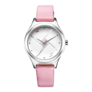 Fastrack-6152SL08-Stunners-Silver-Dial-Pink-Leather-Strap-Watch-for-Women