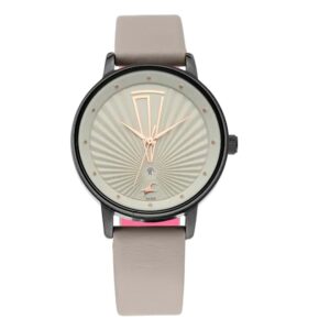 Fastrack-6206NL01-Womens-Analog-Watch-Grey-Dial-Grey-Leather-Band