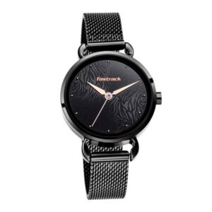 Fastrack-6221NM02-Womens-Analog-Watch-Black-Dial-Black-Stainless-Steel-Band