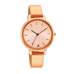 Fastrack-6234WL01-Womens-Analog-Watch-Rose-Gold-Dial-Rose-Gold-Leather-Band