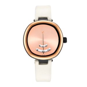 Fastrack-6253PF01-Womens-Revibe-Collection-Analog-Watch-Rose-Gold-Dial-Silver-Fabric-Band