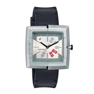 Fastrack-749PP01-Mens-Analog-Watch-Silver-Dial-Black-Plastic-Band