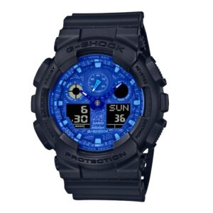 G-Shock-GA-100BP-1AD-Mens-Watch-Analog-Digital-Neo-Blue-Dial-Black-Resin-Band
