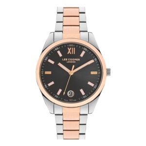 Lee-Cooper-LC07102-560-Women-s-Analog-Black-Dial-Two-Toned-Stainless-Steel-Band