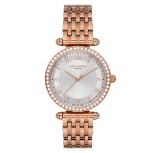 Lee-Cooper-LC07136-430-Women-s-Analog-Silver-Dial-Rose-Gold-Stainless-Steel-Band