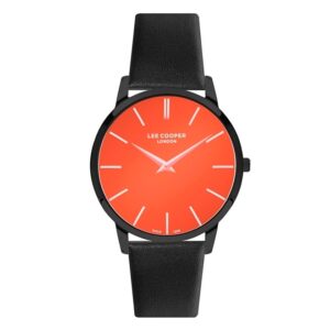 Lee-Cooper-LC07251-651-Men-s-Analog-Red-Dial-Black-Leather-Watch