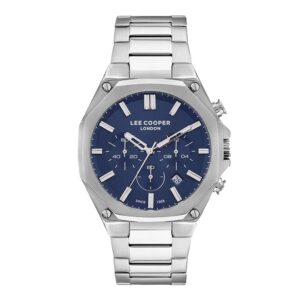 Lee-Cooper-LC07319-390-Men-s-Analog-Blue-Dial-Silver-Stainless-Steel-Watch