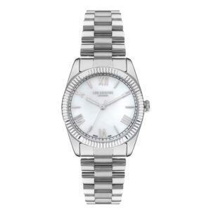 Lee-Cooper-LC07331-320-WoMens-Analog-Watch-White-Dial-Silver-Stainless-Steel-Band