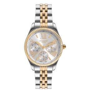 Lee-Cooper-LC07333-230-WoMens-Analog-Watch-Silver-Dial-Silver-Gold-Stainless-Steel-Band