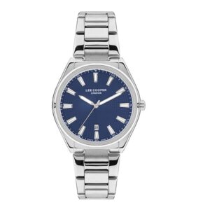 Lee-Cooper-LC07335-390-WoMens-Analog-Watch-Blue-Dial-Silver-Stainless-Steel-Band