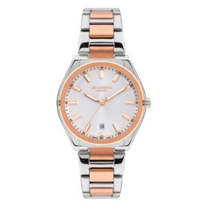 Lee-Cooper-LC07335-530-WoMens-Analog-Watch-Silver-Dial-Silver-Rose-Gold-Stainless-Steel-Band